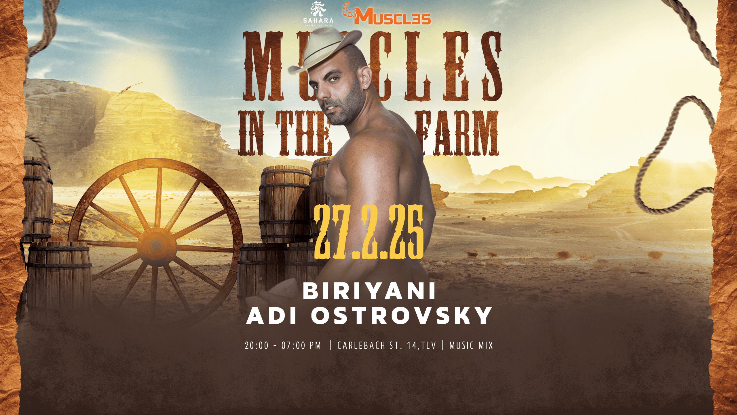 Muscles XXL- 🌽Muscles in the Farm🌽- Sauna Sahara Edit