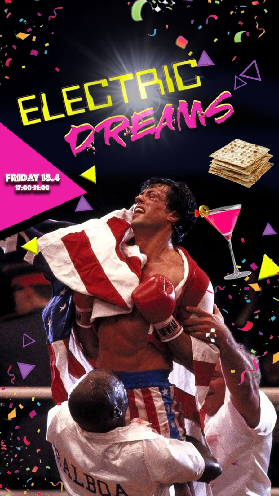 ELECTRIC DREAMS PASSOVER FRIDAY AFTERNOON18.4 אלקטריק דרימז פסח שישי אחהצ